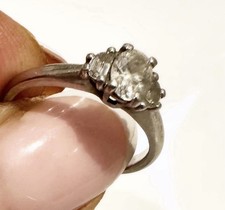 Platinum Diamond 3 Stone Ring