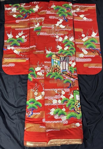 Vintage japanese pure silk iro - silk,