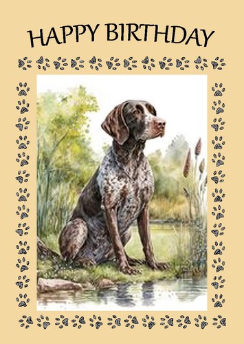 German shorthaired pointer dog - shorthaired,