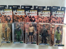 PLANET OF THE APES Action Figure Set Dr Zaius Cornelius Taylor Ursus Zira