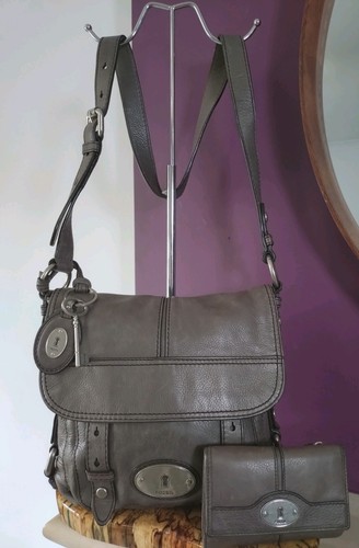 Fossil grey leather maddox - fossil,