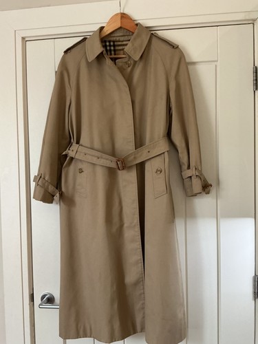 80s vintage long burberrys - 80s,