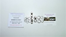 Kawasaki KH500 H Series - Oil Tank Cover & Chain Guard Attachment Set - S/Steel