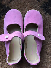 Zara Home Kids Girl’s Pink Suede Flat Shoes with Straps (EU 29)