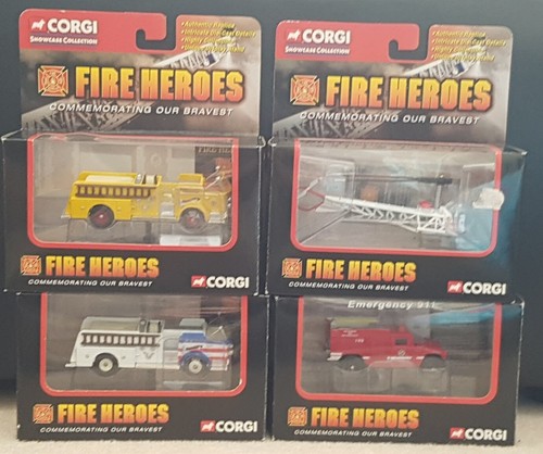 Vintage corgi fire heroes - 4x,