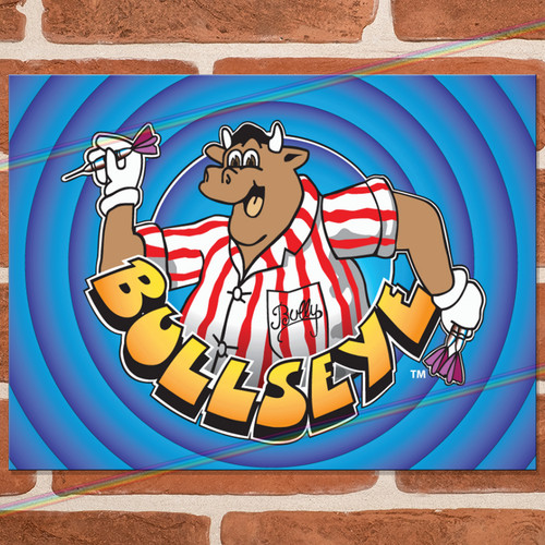 Bullseye metal signs man - bullseye,