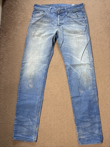 Star 3301 men blue straight - 3301,