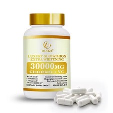 L-GLUTATHIONE SKIN WHITENING ANTI-AGING CAPSULES SUPPLEMENT ANTIOXIDANT 30000MG