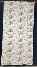 Vintage French Beautiful Pink Roses Floral Print Wall Hanging Curtain 280x140 cm