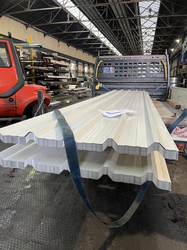 White roofing sheets panels - white, /