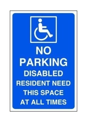 Parking disabled resident - disabled,
