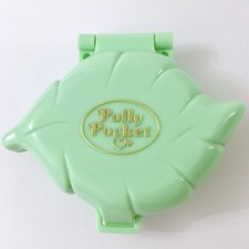 Vintage 90s ✨ Polly Pocket 100% Complete Polly’s Earrings Case Leaf Earring 1991