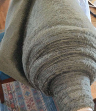 Polartec high loft polar fleece fabric gray midweight stretch buy by the yard