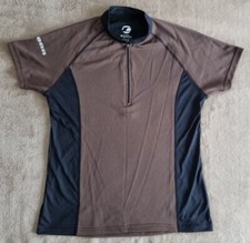 Tenn Cycle 1/4 Zipped Pullover Jersey Brown Black Size 12 34-36"