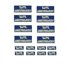 MODEL BUS WATERSLIDE TRANSFERS