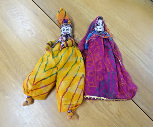 Vintage hand painted indian - hand,