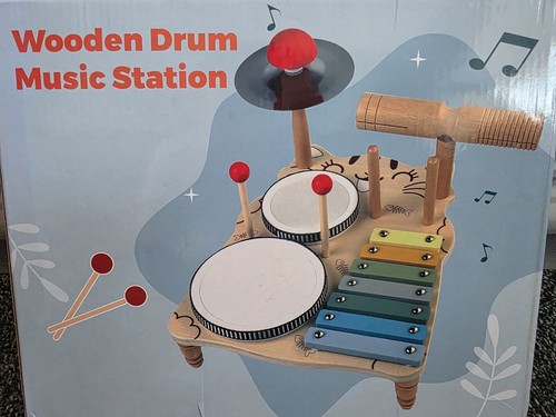 Wooden drum music station - music,