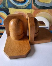 Wooden Acorn Bookends - Felt