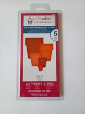 Spellbinders Nestabilities Die Set Flower Pots 5 Dies Cardmaking Craft Rare