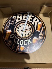 Beer o clock metal wall Clock