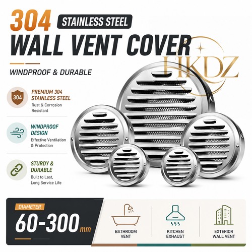 Round air vent grille 304 - air,