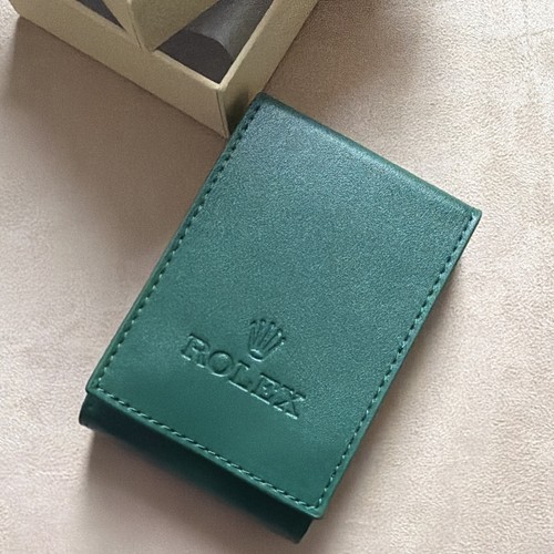 Rolex green leather watch - green,