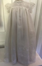 Vintage Ivory Christening Gown Age 3-6 Months