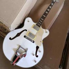 6 Strings White Semi Hollow
