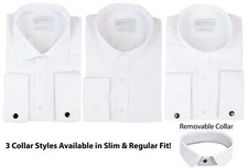 Mens White Nehru Classic Round