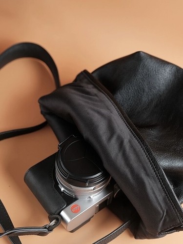 Sheepskin soft leather camera - sheepskin,