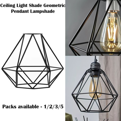 Ceiling light shade - light, geometric