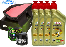 CUTTING KIT CASTROL POWER1 10W40 + OIL AIR FILTER HONDA CBR 600 F4i USA 2005