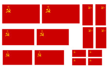 1:35 WW2 Russian Soviet flags