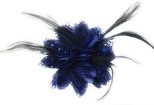 Flower Feather Bead Corsage