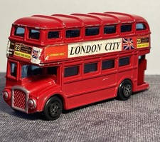 Small London Bus Die Cast Toy Collector Models Red Bus