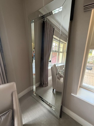 Large venetian beveled glass - large,