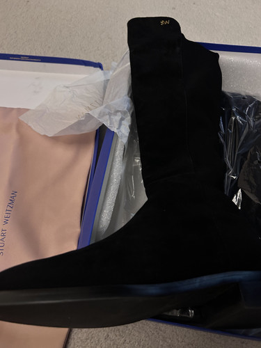 Stuart weitzman black leather - stuart,