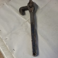Antique GTD Greenfield (USA) 14” Little Giant 4-Way Pipe Wrench,Patented 1913. 
