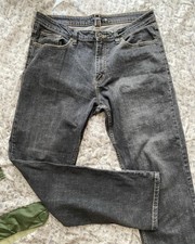 George Asda Black Mens Jeans 36 Long Stretchy