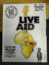 LIVE AID UK 4 DISC DVD BOXSET,  13th July 1985 COMPLETE WITH BOOKLET