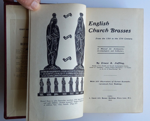 1910 english church brasses - english,