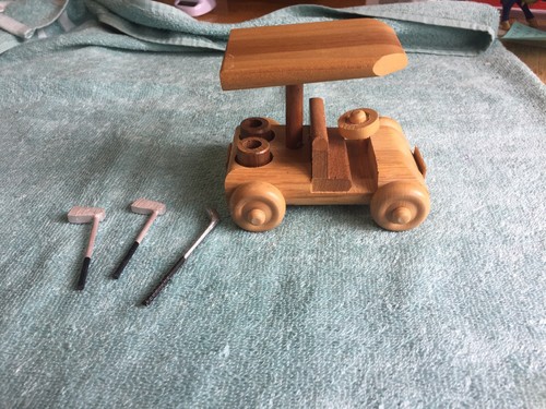 Handcrafted wooden golf cart - handcrafted,