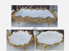 Ceramic Platter White Gold