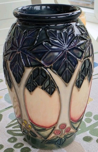 Moorcroft cluny design vase - moorcroft,