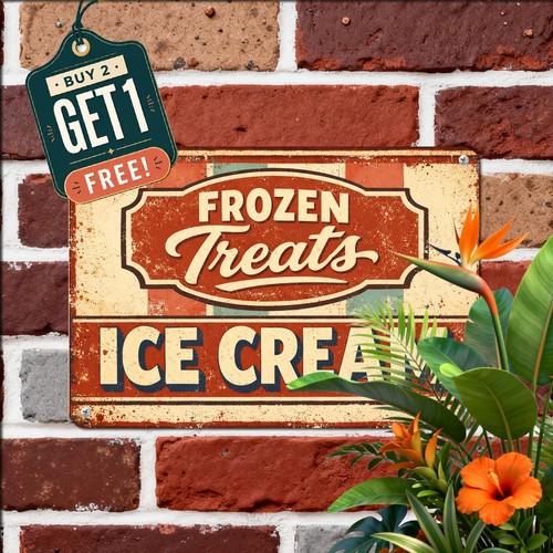 Ice cream parlor classic - cream, ad