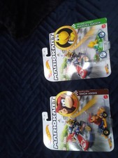 3 Hotwheels Mario Cart Koopa Troopa, Diddy Kong, Mario cart reduced