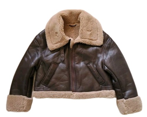 Bomber aviator jacket faux - aviator,