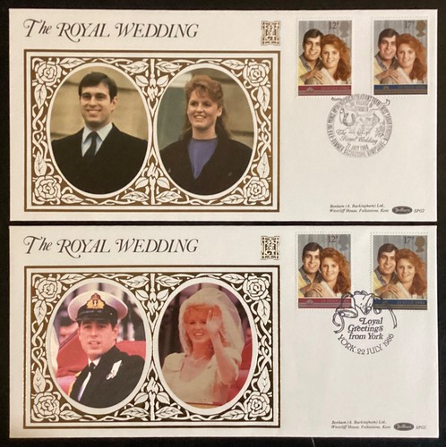 1986 royal wedding fdc x2 - 1986,