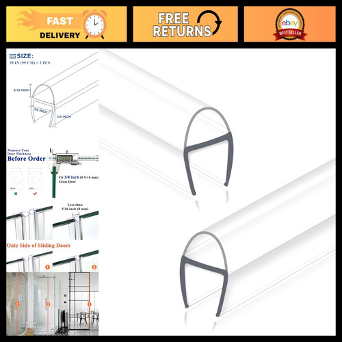 Frameless shower door seal - frameless,
