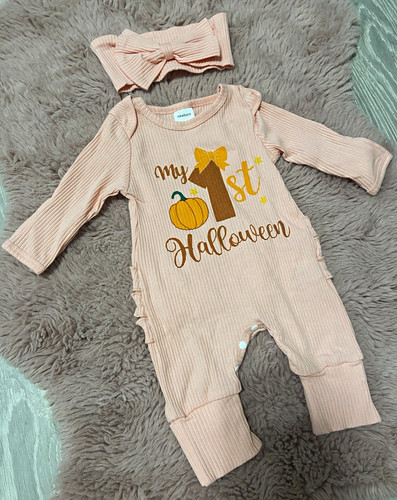 Newborn girls pink ribbed - pink,